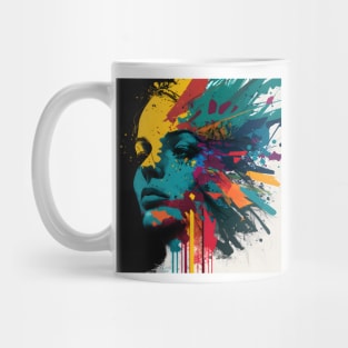 Kaleidoscopical Woman Mug